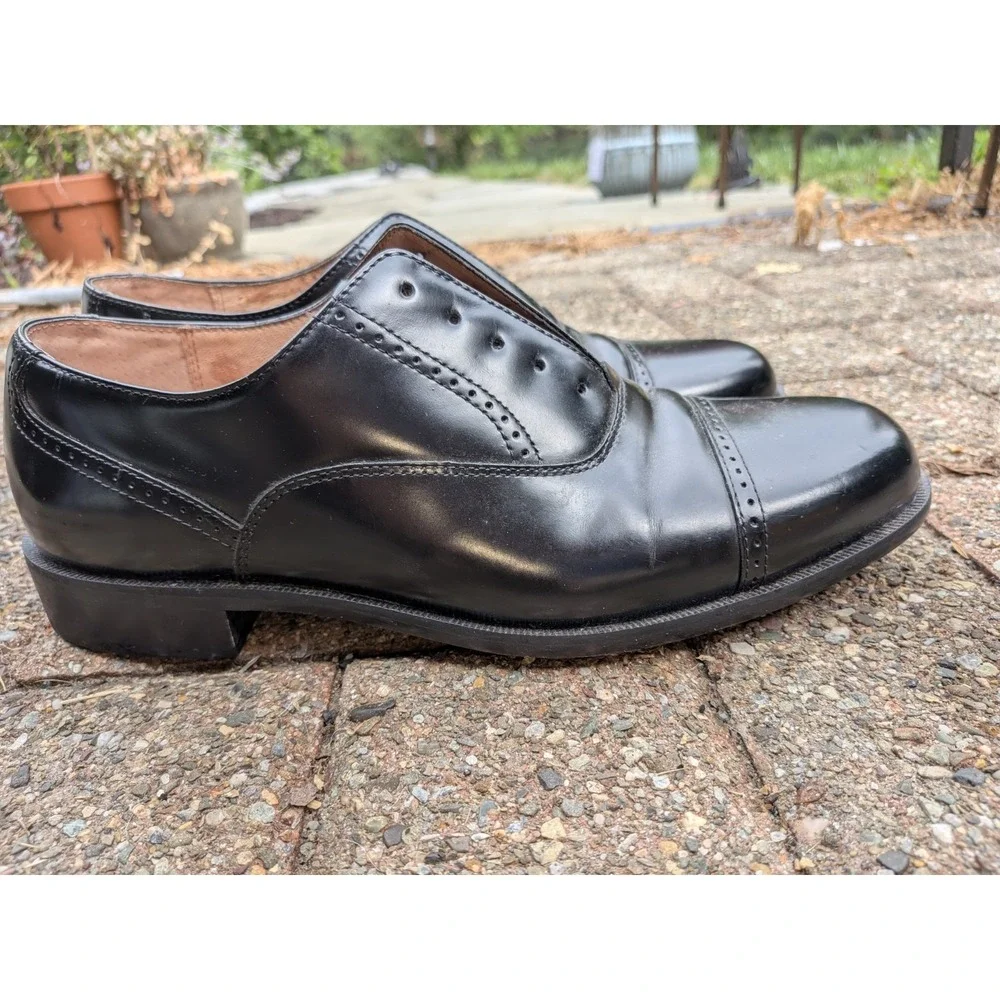 Bostonian Classics First Flex Men's Dress Shoes Size 8 Leather Black Comfort